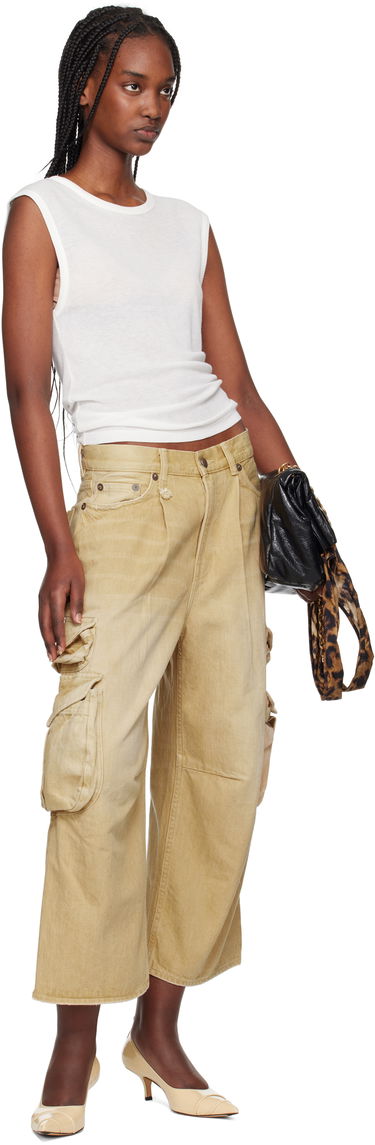 Карго панталони R13 R13 Cropped Multi Pocket Cargo Pants Бежово | R13WD246-D235A, 3