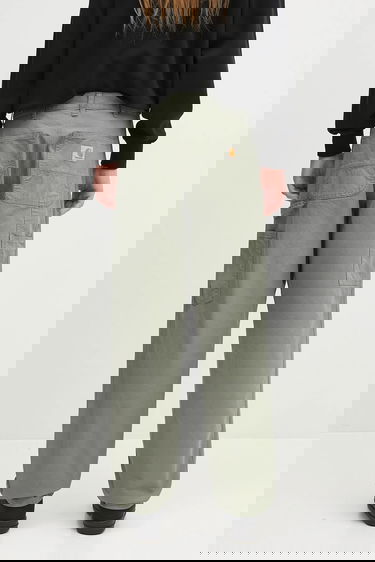 Панталони Carhartt WIP Cotton Relaxed Fit Single Knee Pant Зелено | I031499.1YFGD, 2