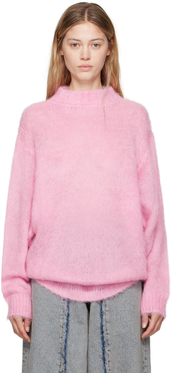 Пуловер Maison Margiela MM6 Pink Brushed Knit Sweater Розово | S52HL0024 M13038, 0