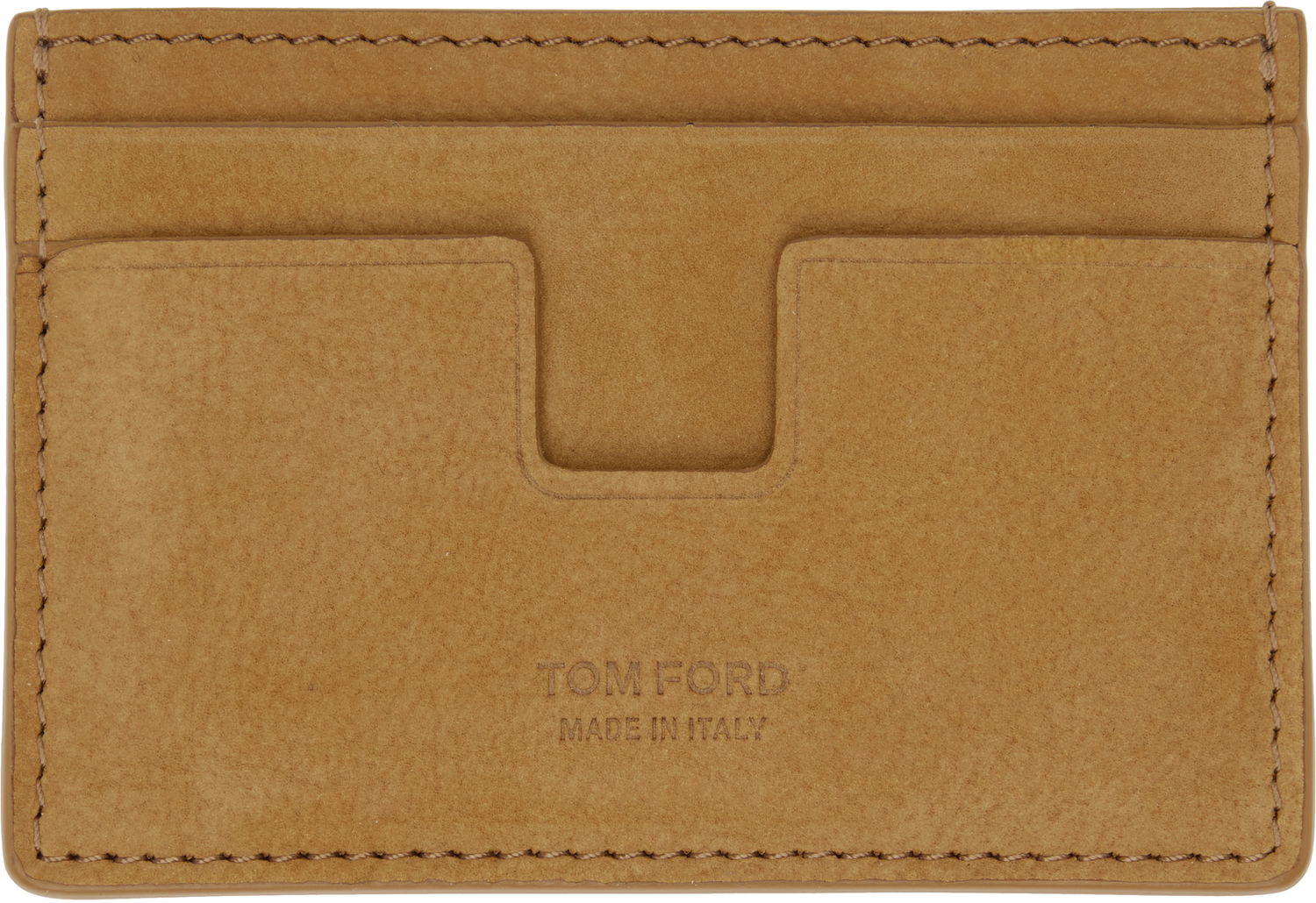 Портфейл Tom Ford Tom Ford Classic Nubuck Card Holder Кафяво | Y0232-LCL449G, 0