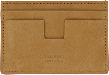 Портфейл Tom Ford Tom Ford Classic Nubuck Card Holder Кафяво | Y0232-LCL449G, 0