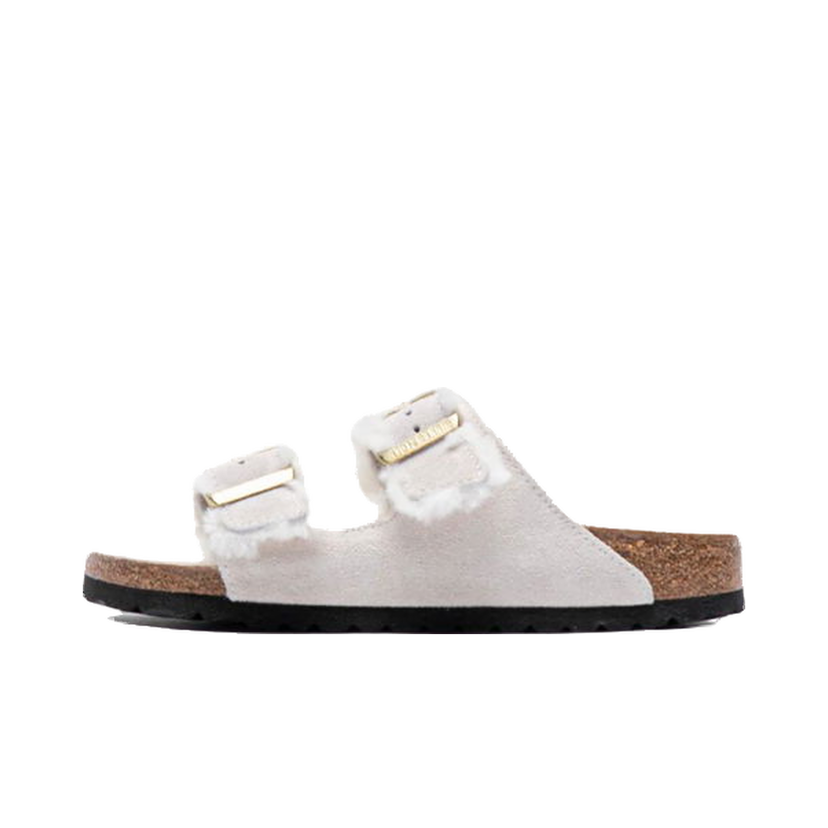 Кецове и обувки Birkenstock Arizona Shearling Narrow Fit Sandals Бяло | 1026193