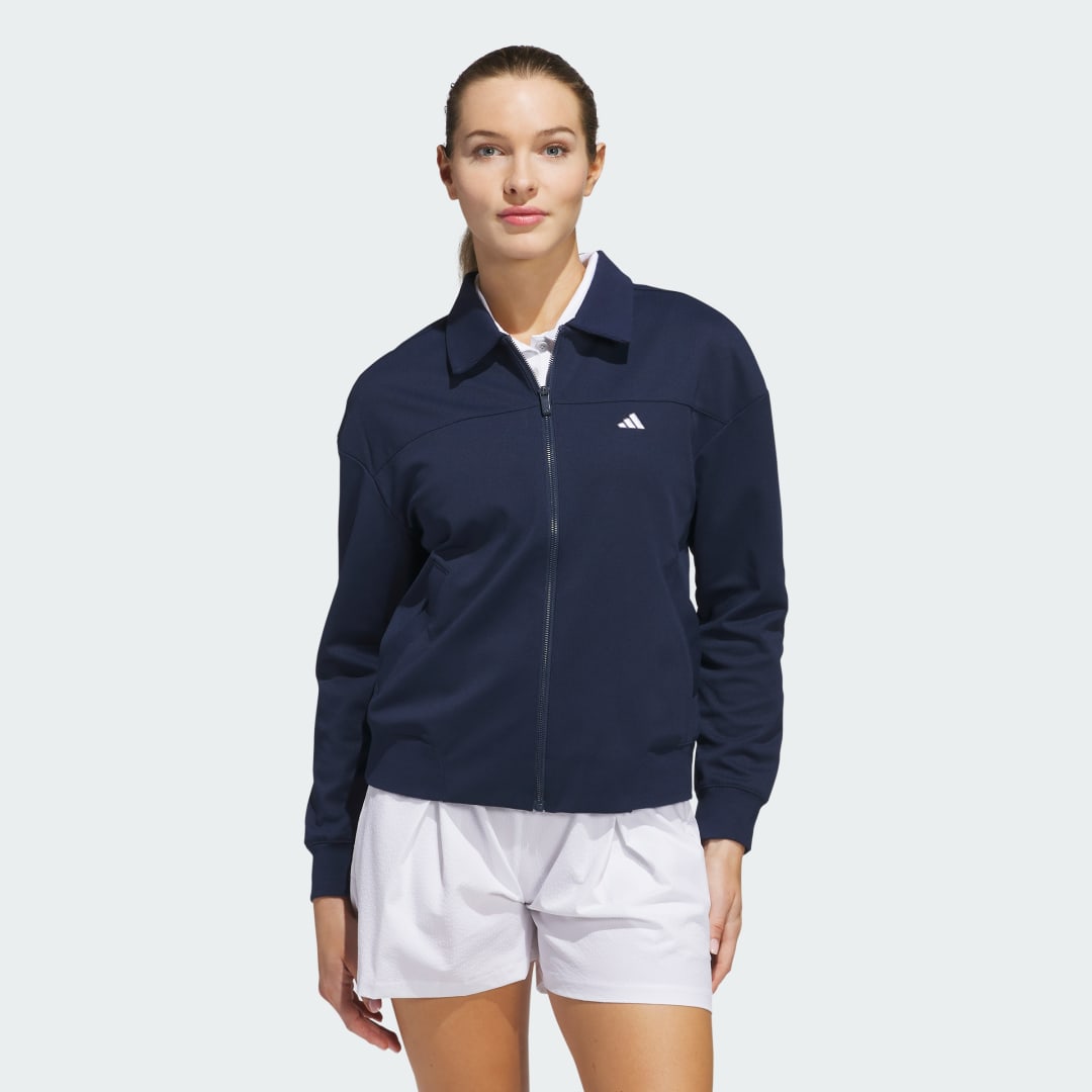 Яке бомбър adidas Performance Go-To Twistknit Jacket Тъмно синьо | JE7297, 0