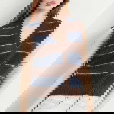 Жилетка Samsoe Samsoe Sajeanne Hairy Knit Vest Top Многоцветен | F25400034-CLR002397, 5