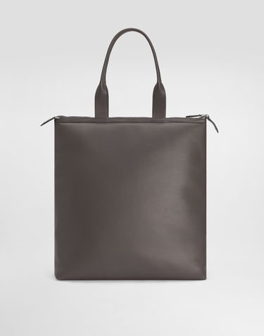 Голяма пазарска чанта Dolce & Gabbana Dolce & Gabbana Nappa Leather Shopper Сиво | BM2415AF98480730, 3