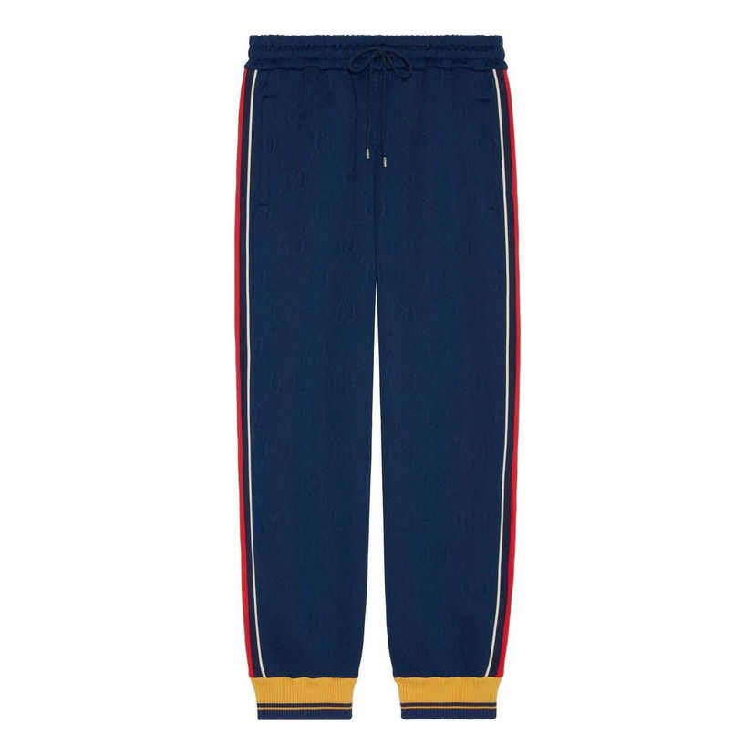 Спортни панталони Gucci Jacquard Jogging Pants Синьо | 675143-XJDVX-4463