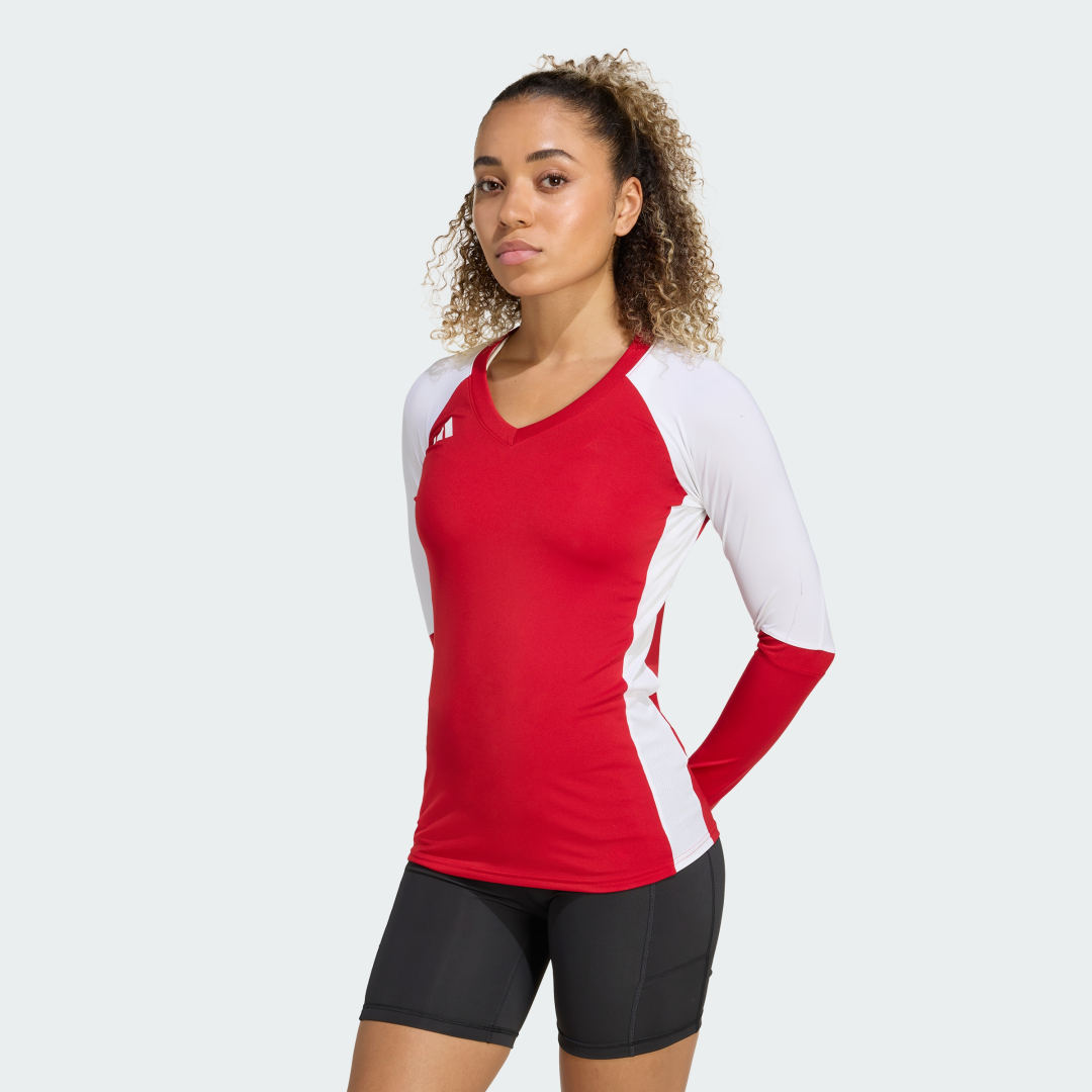 Фланелка adidas Performance Quickset Long Sleeve Volleyball Jersey Червено | JN2935, 0