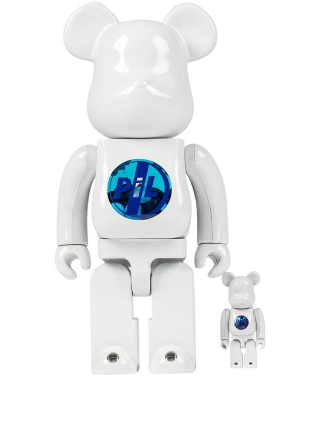 Public Image Limited Be@rbrick Chrome collectibles "100% and 400%" - White