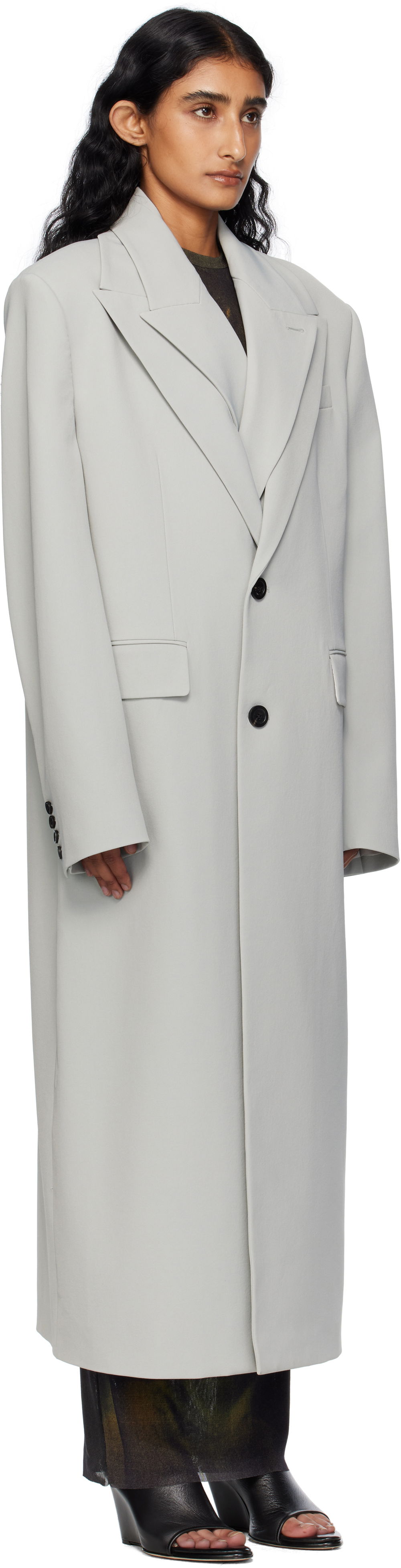 Палта Jean Paul Gaultier Jean Paul Gaultier Double Layer Coat Сиво | 25/03-U-OU010-W002-02, 1