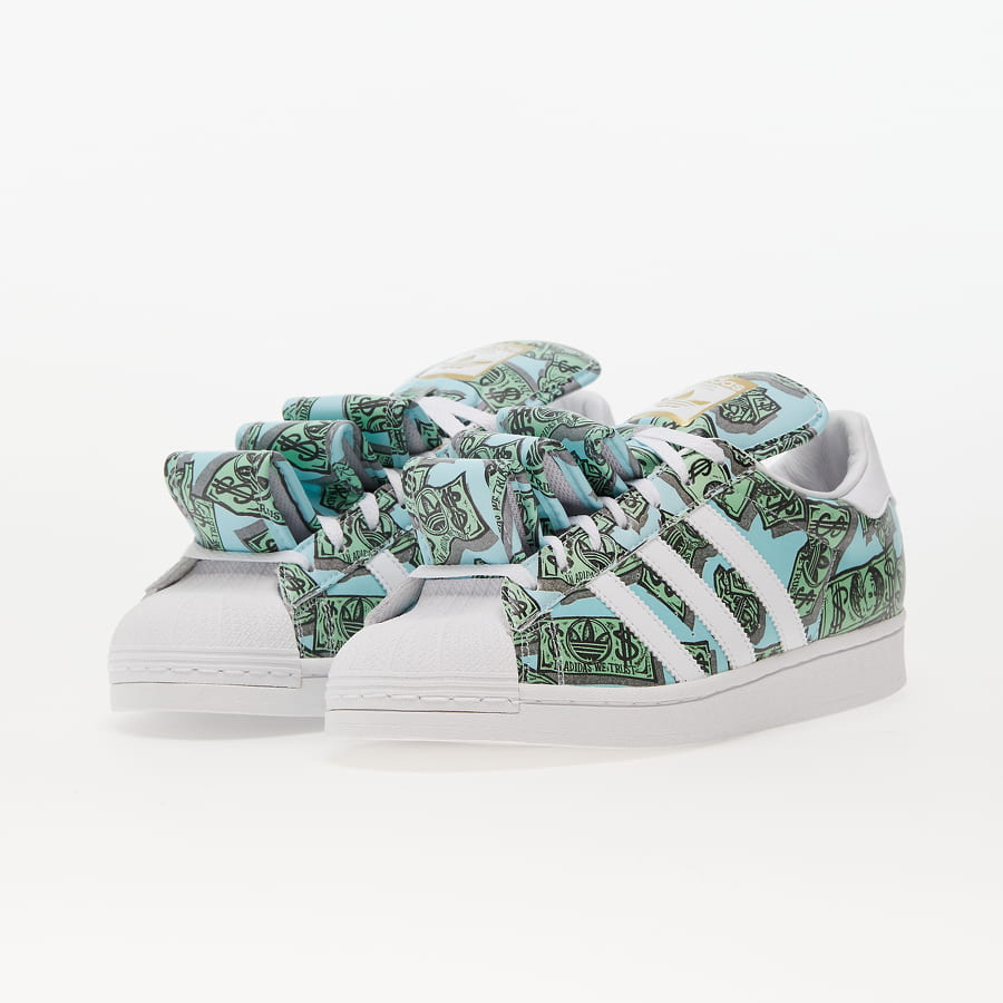 Кецове и обувки adidas Originals Jeremy Scott x Money Superstar Зелено | HP6596, 1
