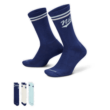 Чорапи Nike Everyday Plus Mid-Calf Socks (3 Pairs) Синьо | HJ9336-902, 1