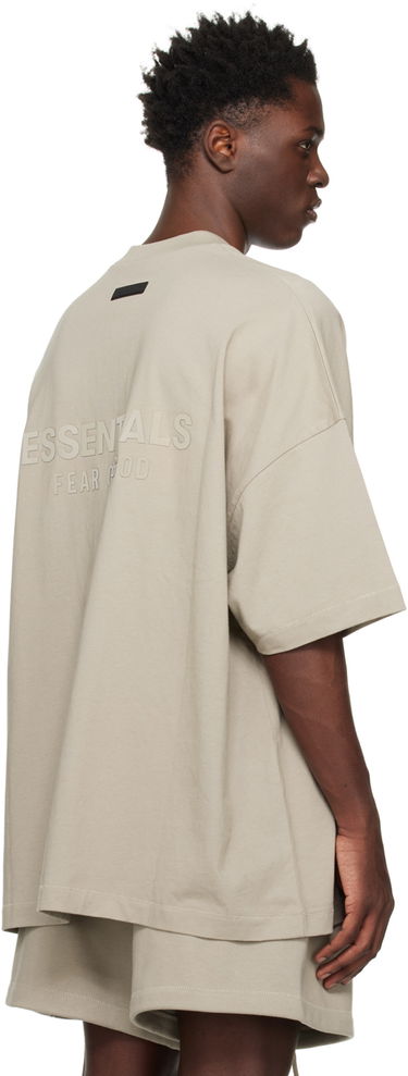 Тениска Fear of God Essentials V-Neck T-Shirt Сиво | 125SP244215F, 2