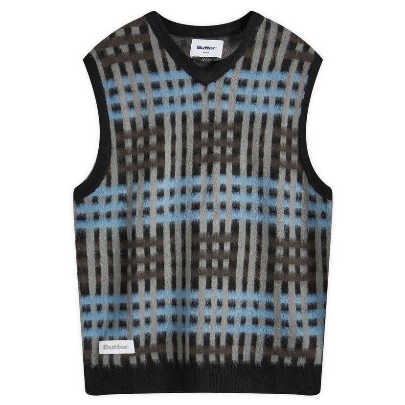 Жилетка Butter Goods Weave Knitted Vest Черно | BGQ224D11903