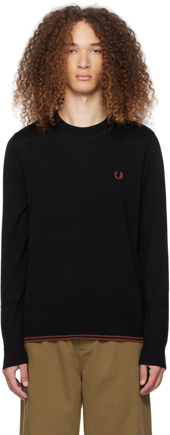 Пуловер Fred Perry Embroidered Sweater Черно | K6824-102