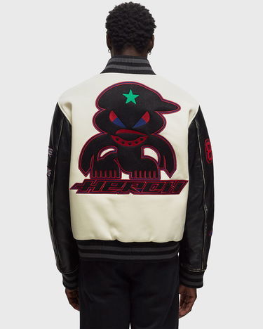 Яке HERON PRESTON Varsity Bomber Jacket Бяло | HMEK001F23FAB0010425, 1