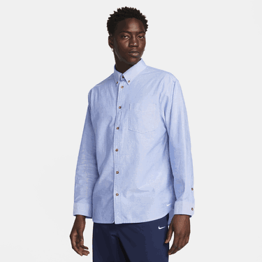 Риза Nike Life Long-Sleeve Oxford Button-Down Shirt Синьо | FN3125-101, 0