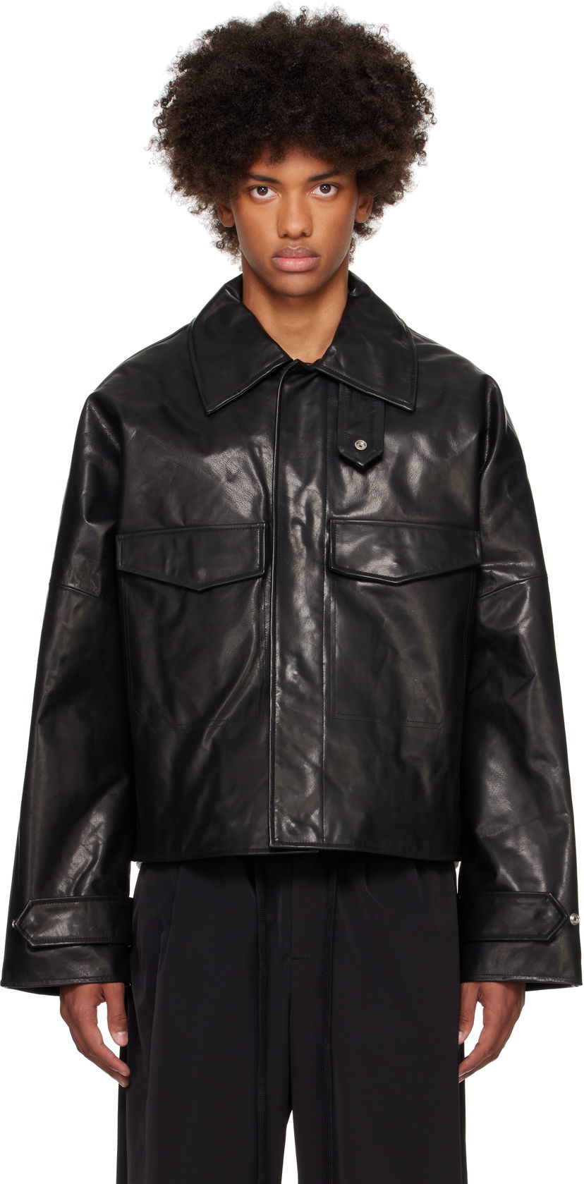 Яке Entire Studios Leather Jacket Черно | ES2541BL