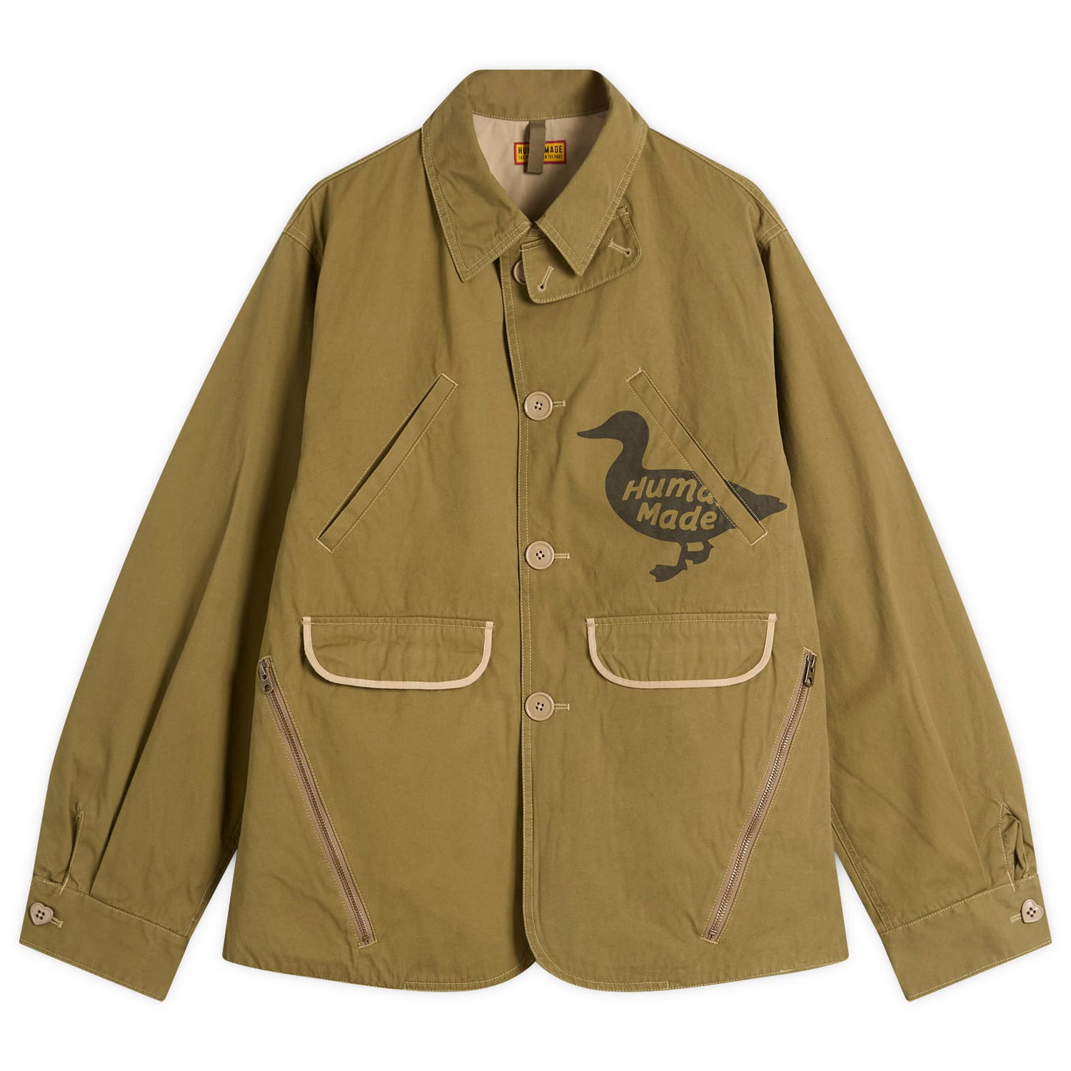 Яке Human Made Human Made Hunting Jacket, Size Large Зелено | HM29JK023-OLV, 0