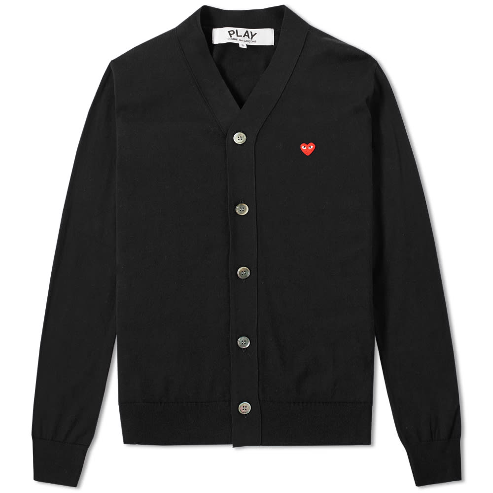 Пуловер Comme des Garçons Play Small Red Heart Cardigan Черно | P1N054-1, 0