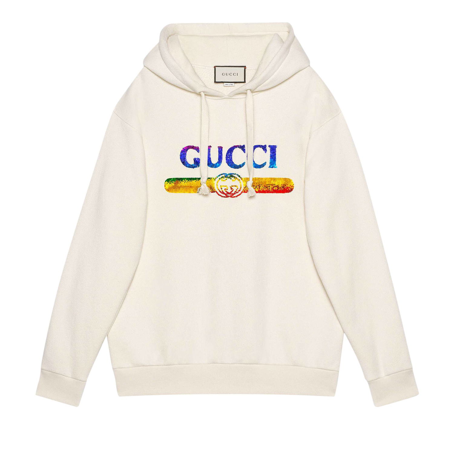 Суитчър Gucci Sweatshirt With Sequin Logo ' Бяло | 469251 XJASC 9480, 1