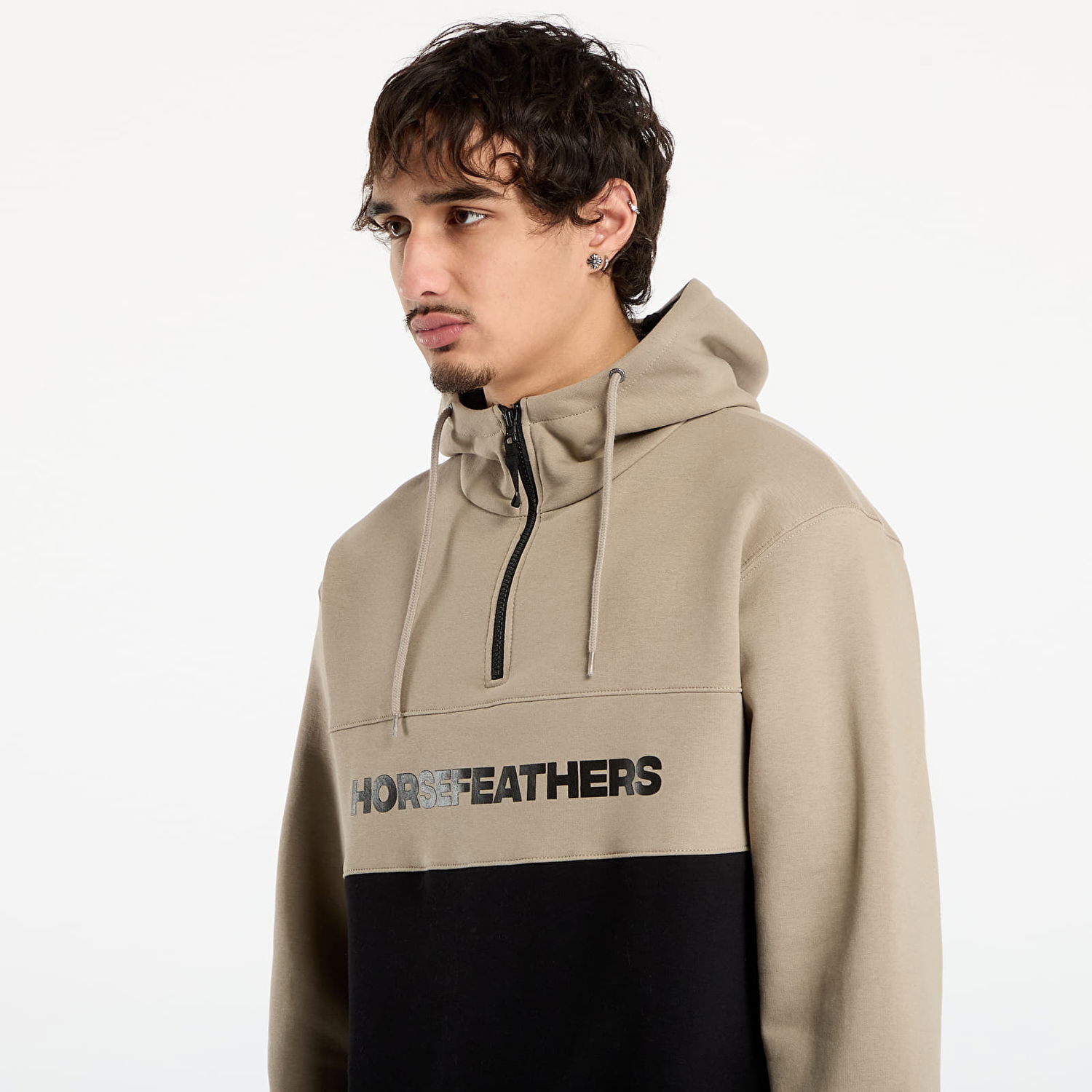 Суитчър Horsefeathers Fulton Half-Zip Color-Block Hoodie Многоцветен | SM1354G, 1
