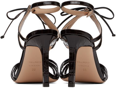 Аксесоари Tom Ford TOM FORD Angelica Crocodile Leather Heeled Sandals Кафяво | W3532-LGO052N, 1