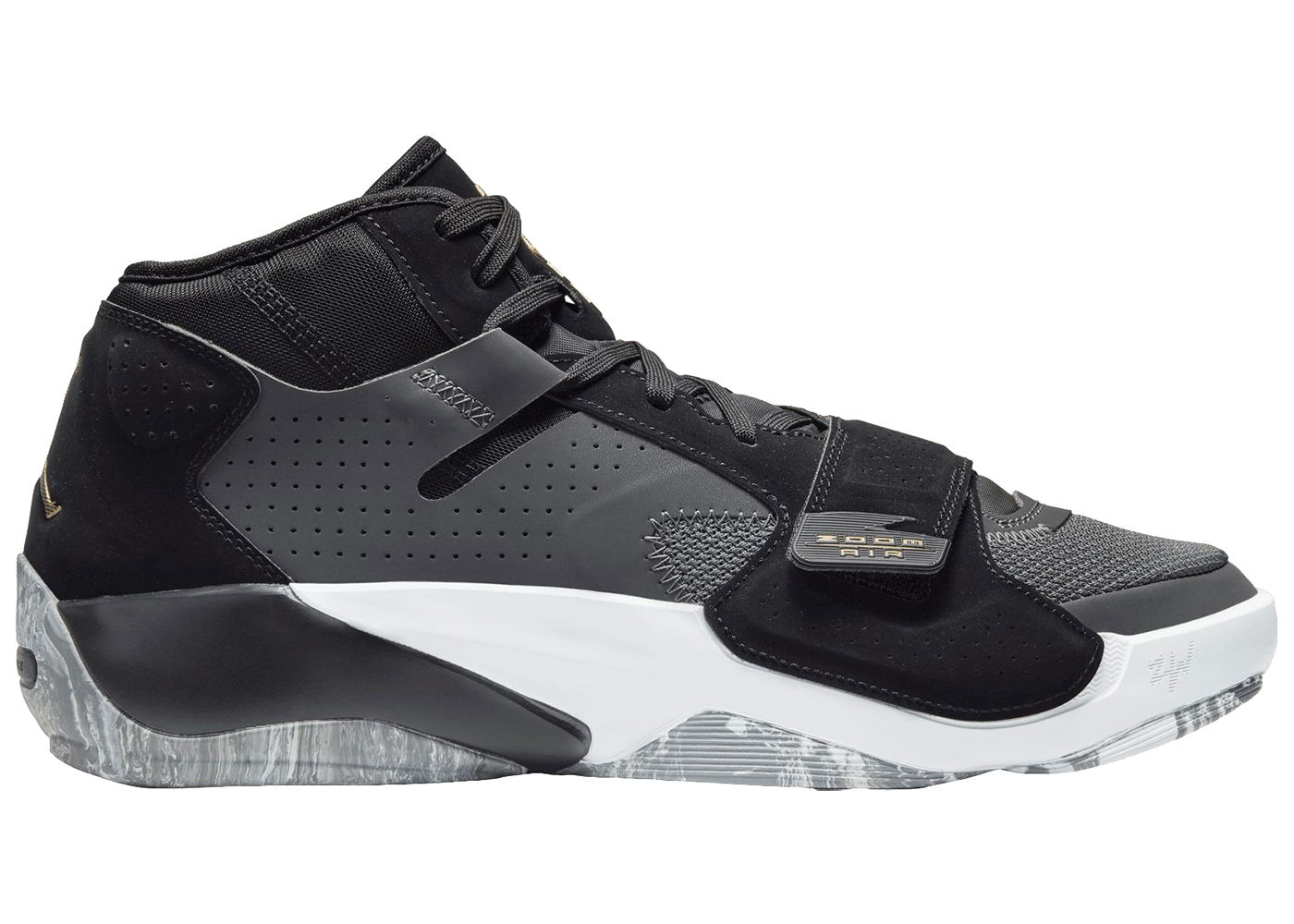 Кецове и обувки Jordan Jordan Zion 2 Black Metallic Gold Сиво | DQ7688-001, 0