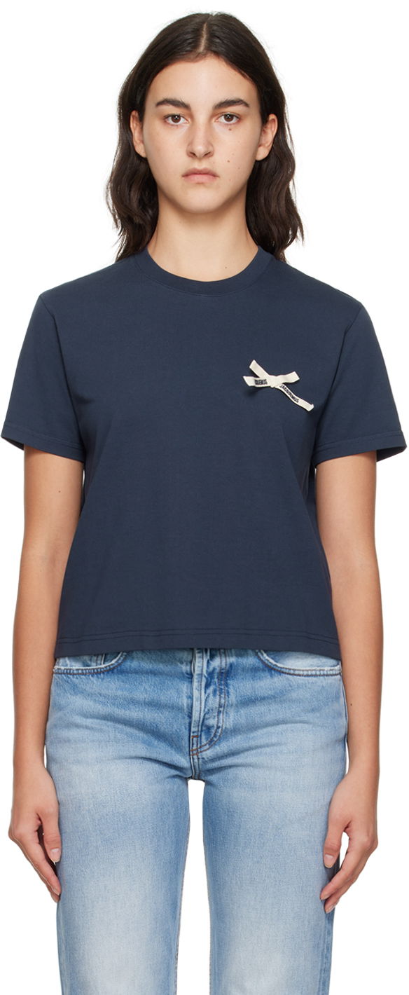Тениска Jacquemus Le Chouchou 'Le T-Shirt Noeud' T-Shirt Тъмно синьо | 23H233JS176-2003, 0