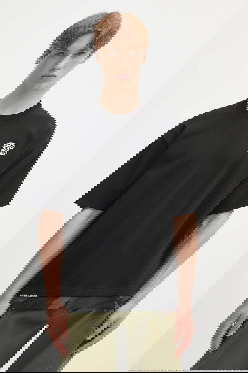Тениска AAPE by A Bathing Ape Cotton Oversized T-shirt with Patch Fancy Main Черно | AAPTEM1652XXO, 0