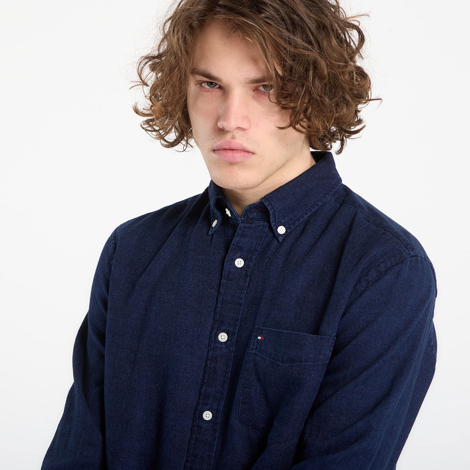 Риза Tommy Hilfiger Flannel Shirt Тъмно синьо | MW0MW40499 0GY, 1