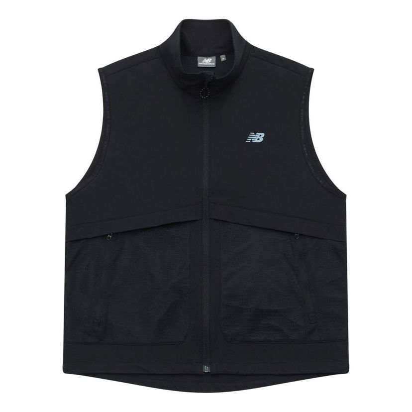 Жилетка New Balance Logo Woven Vest Черно | NJE24181-BK