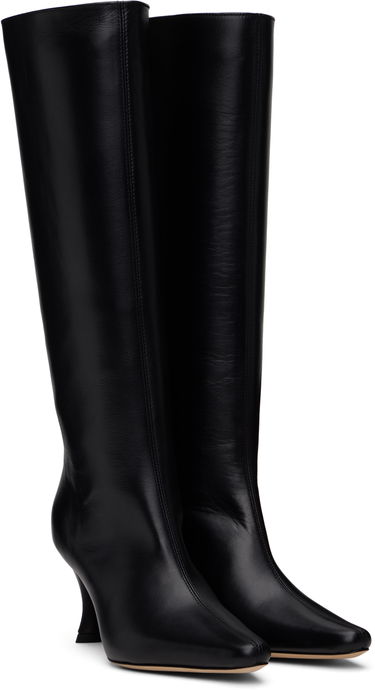 Кецове и обувки BY FAR Stevie 42 Tall Leather Boots Черно | 21PFSVIDBLSMC, 3