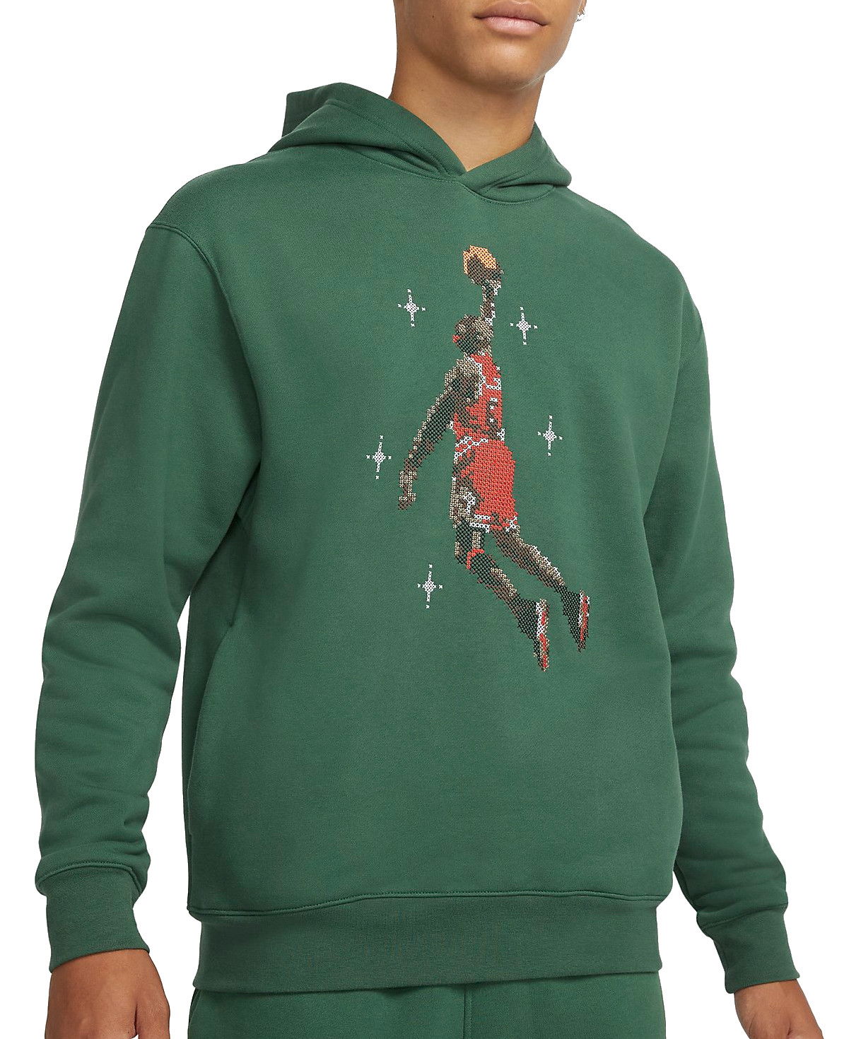 Суитчър Jordan Essential Graphic Fleece Hoodie Зелено | dc9713-333, 0