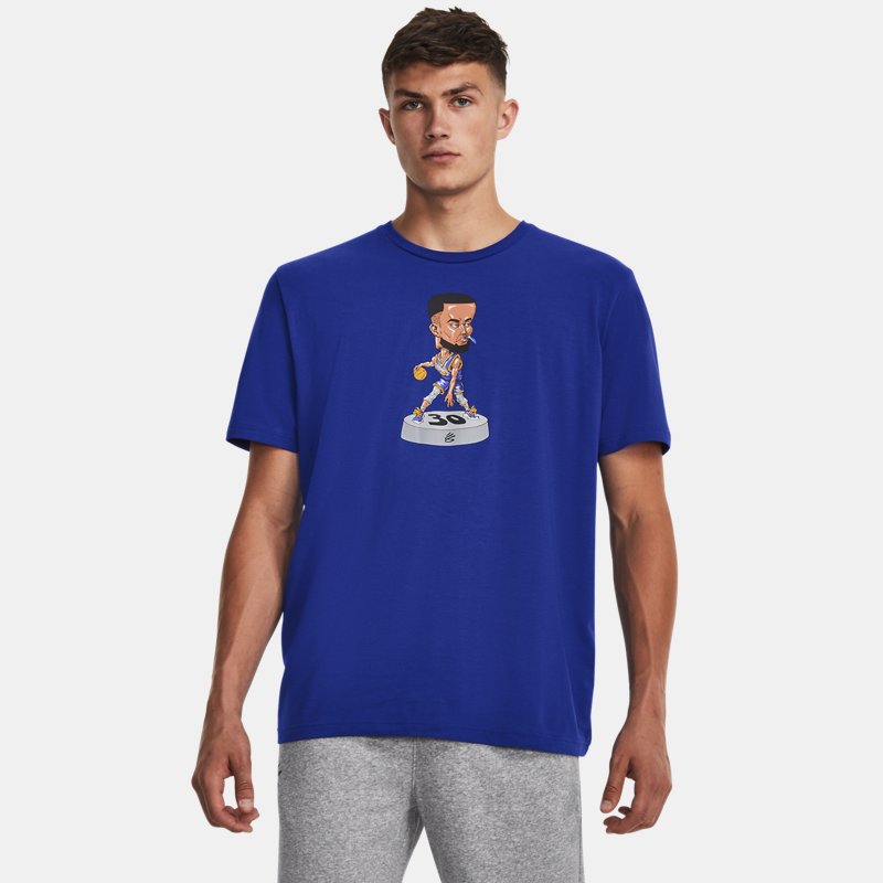 Тениска Under Armour Curry Bobble Head Graphic T-Shirt Тъмно синьо | 1379859-400