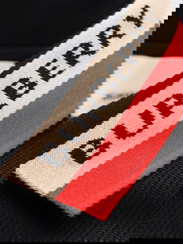 Поло тениска Burberry Burberry Logo Trim Polo Shirt Черно | 8083154A1189, 2