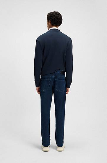 Дънки BOSS Maine Regular-Fit Comfort-Stretch Jeans Синьо | 50544631, 1