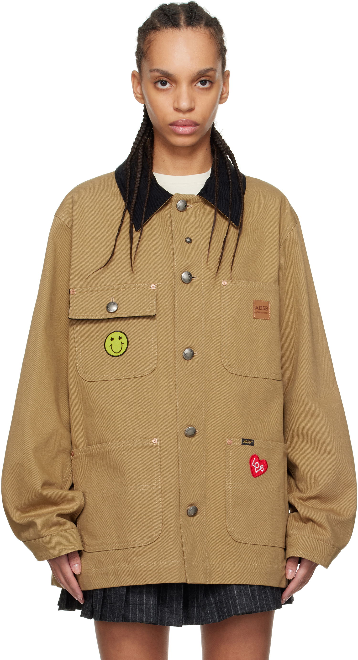 Яке Andersson Bell Andersson Bell Cotton Chore Jacket Кафяво | awa678m, 0