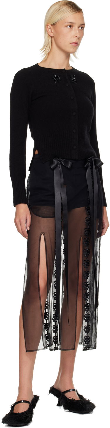 Пуловер Simone Rocha Simone Rocha Embellished Cashmere Cardigan Черно | COMK3B 0667, 3