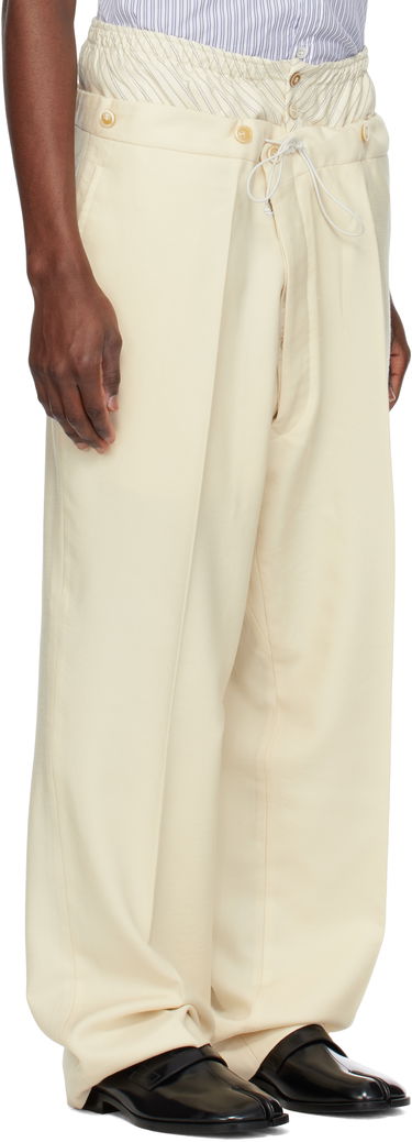 Панталони Maison Margiela Maison Margiela Layered Trousers Черно | S50KA0658 M35415, 4