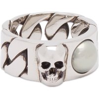 Пръстен Alexander McQueen Skull & Pearl Ring Сиво | 774168I170E-1445, 1