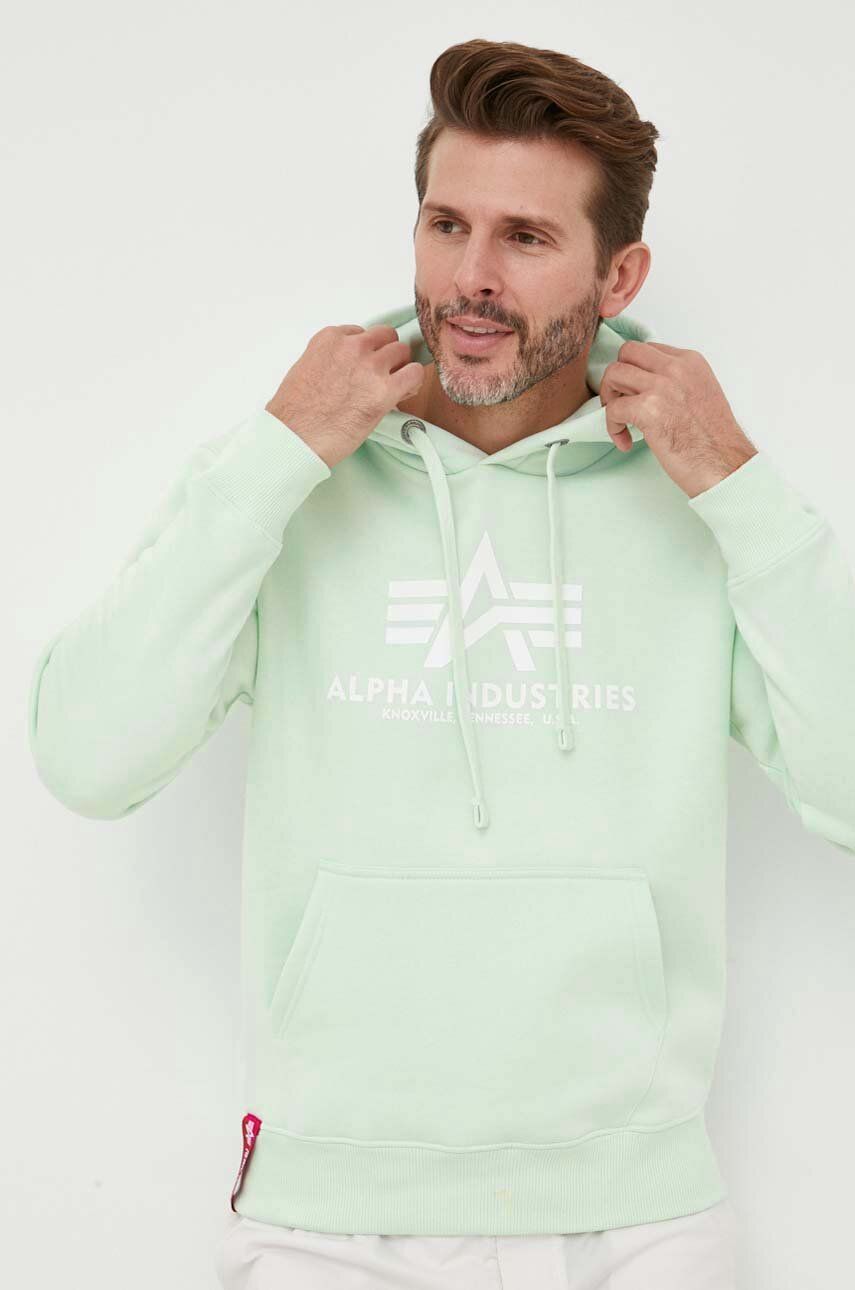 Суитчър Alpha Industries Hoodie Зелено | 178312.43, 0