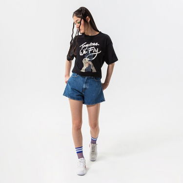 Къси панталони Levi's High Waisted Mom Short Тъмно синьо | A1965-0001, 2