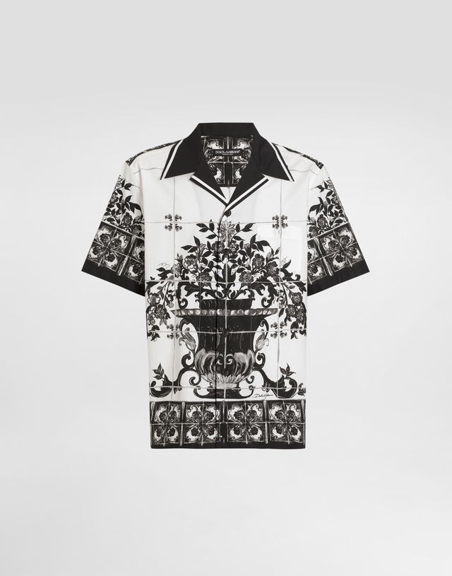 Dolce & Gabbana Majolica Print Poplin Shirt