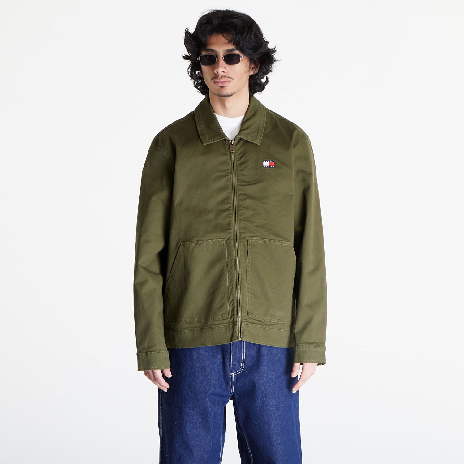 Яке Tommy Hilfiger Tommy Jeans Regular Cotton Jacket Зелено | DM0DM18696 MR1, 0