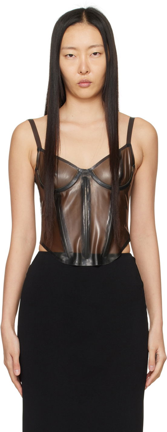 Сутиен Miaou Miaou Kiko Corset Top Кафяво | 7075LTXSMB, 0