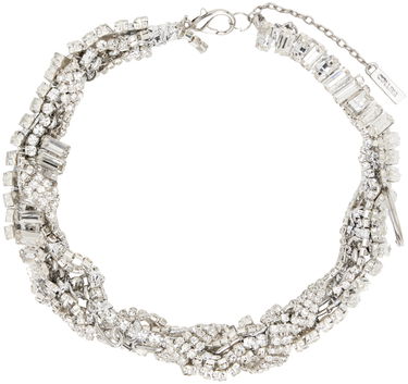 Колие Collina Strada Collina Strada Rhinestone Multi-Strand Necklace Металик | XX1051, 0