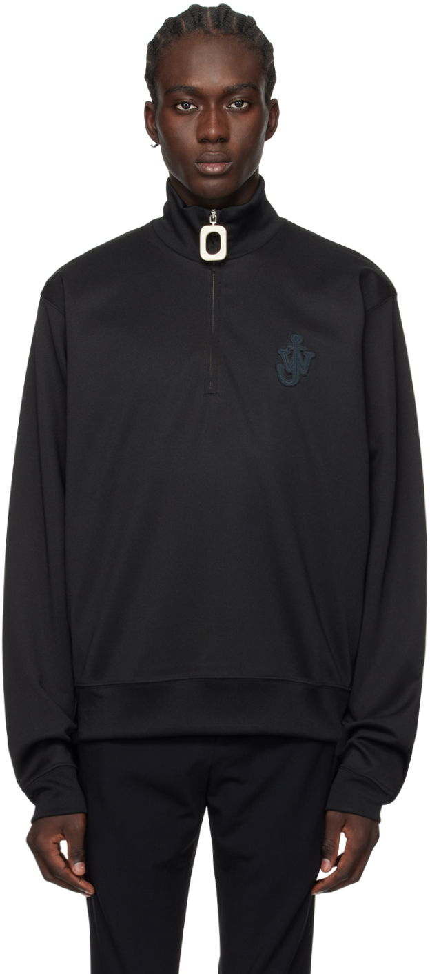 Суитчър JW Anderson Half-Zip Sweatshirt Черно | JO0198-PG0999, 0
