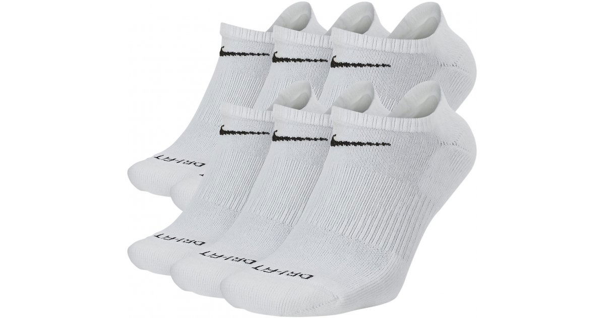 Чорапи Nike Everyday Plus Cushioned Training No-Show Socks 6-Pack Бяло | sx6898-100, 1