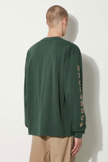 Тениска Pleasures PLEASURES Oe Long Sleeve T-Shirt Зелено | P24SU008.GREEN, 1