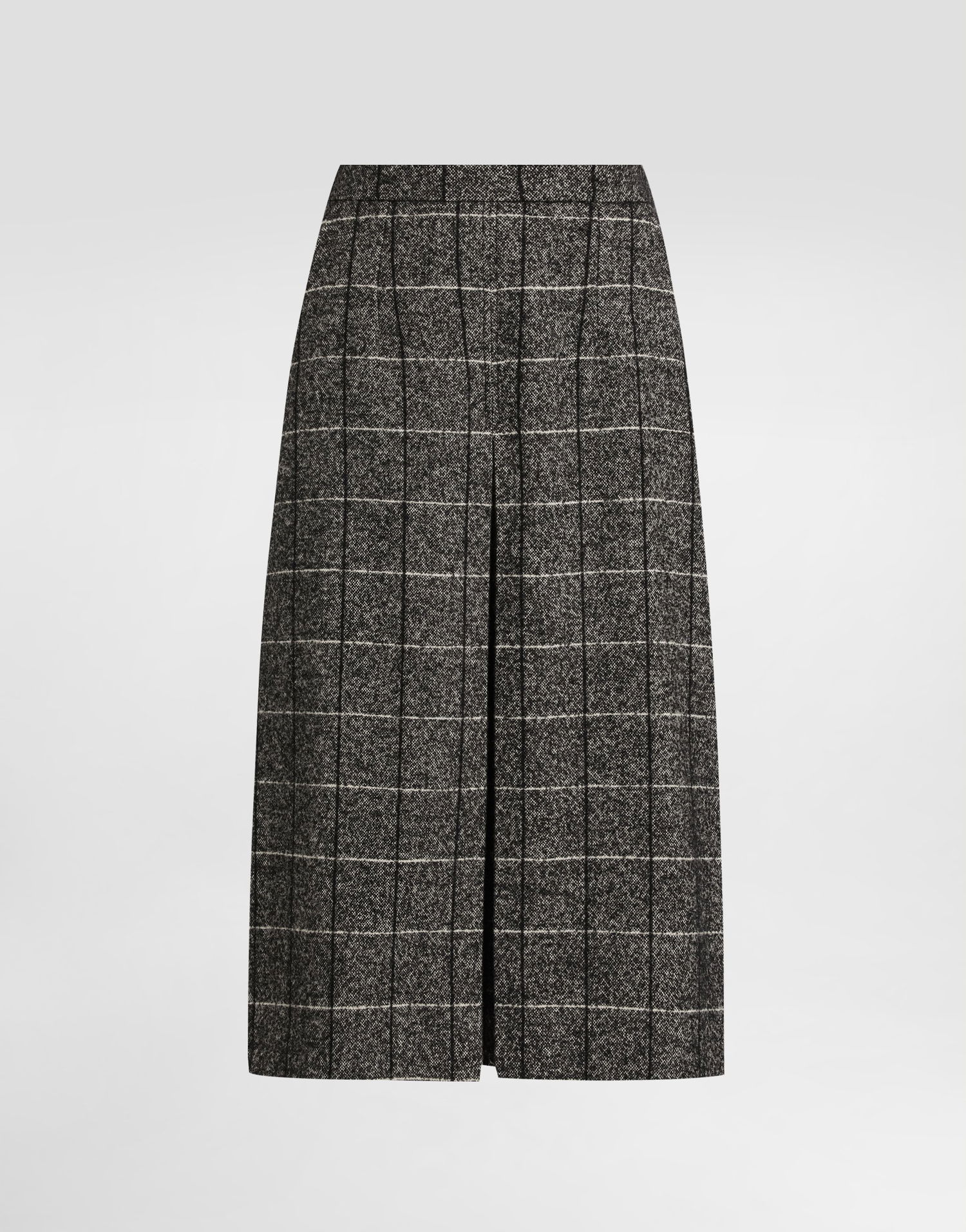 Пола Dolce & Gabbana Dolce & Gabbana Wool Blend Check A-Line Skirt Сиво | F4C61TFQZAJS8100, 0